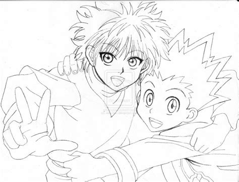 Anime Coloring Pages Hunter X Hunter - Killua x Sheori by LDSheori on