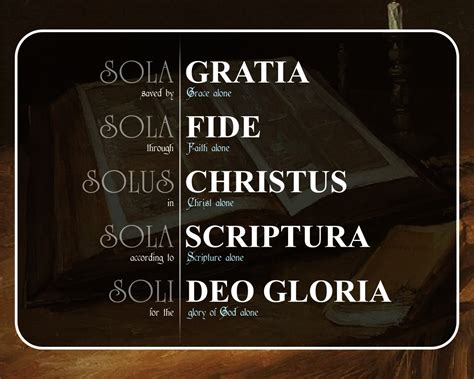 As 5 Solas De Lutero