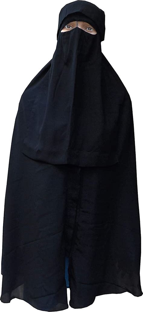 Bonballoon Black Islamic Muslim Niqab Niqabs Nikab Naqaab Burqa Womens Turban Khimar Hijab