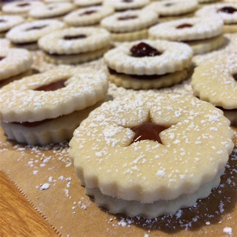 Delicious Linzer Torte Cookies With Nutella Raspberry And Strawberry