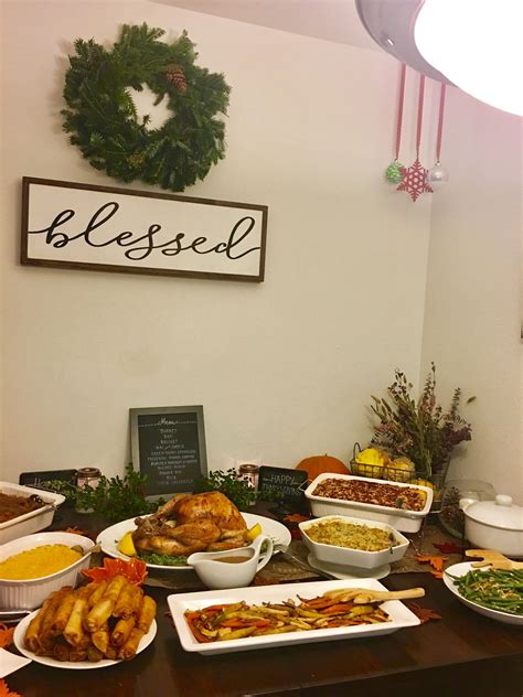 Buffets are great for those who want to sample a little bit of everything. Thanksgiving Buffet Table | Thanksgiving buffet table ...