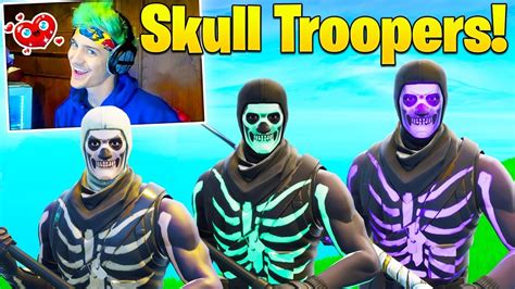 Ninja Reacts To New Skull Trooper Styles Shocked At Smart Pro Plays