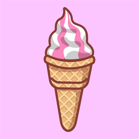Pink Ice Cream Vector Art Icons And Graphics For Free Download