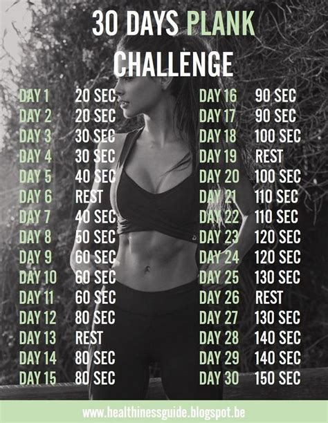 25 Bästa 30 Day Plank Challenge Idéerna På Pinterest Plank Fitness