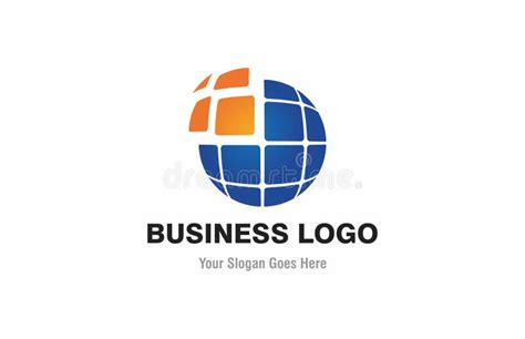 Globe World Business Logos Design Stock Vector Illustration Of