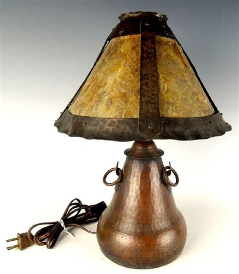 Arts And Crafts Copper And Mica Lamp Oct 01 2017 Treasureseeker