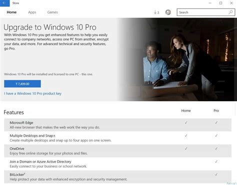 How To Purchase Or Upgrade To Windows 10 Professional Edition Change