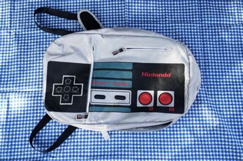 Nintendo Controller Backpack Video Game Retro Nes 3d Buttons School Bag