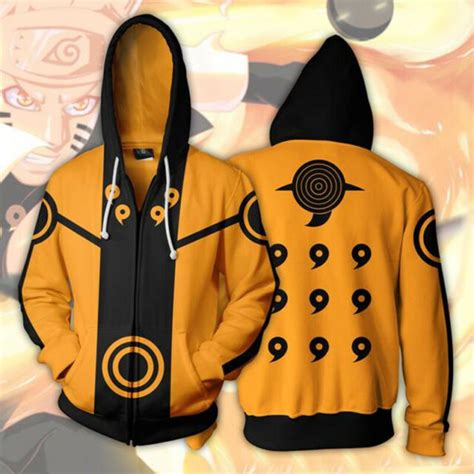 Naruto Tailed Beast Sage Mode Jacket Sweater Shirt Coat Cosplay Costume