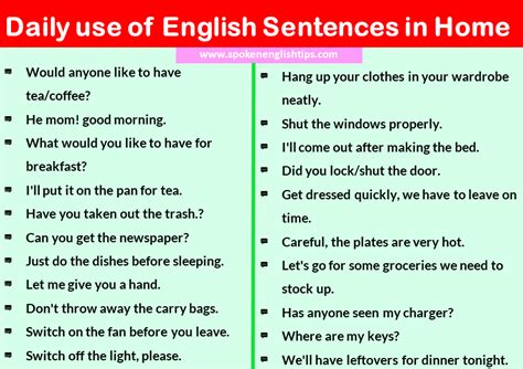 Daily Use English Sentences Conversations Making Sentences