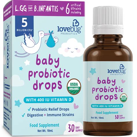 Award Winning Usda Organic Baby Probiotic Liquid Drops For Infants