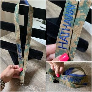 Personalized Military Nametape Lanyard Army Boot Camp Etsy