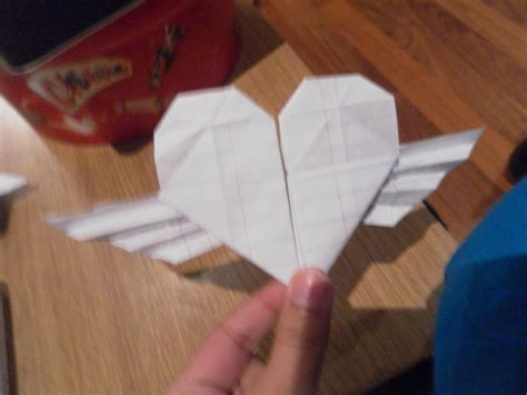 Origami Heart With Wings By Ashiiashash On Deviantart