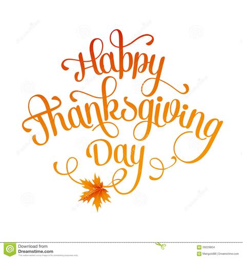 Happy Thanksgiving Day Stock Vector Image 59229804