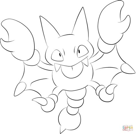 Gligar Coloring Page Coloring Pages