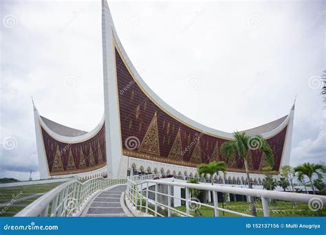 Masjid Raya Sumatera Barat At Padang West Sumatera Stock Photo Image