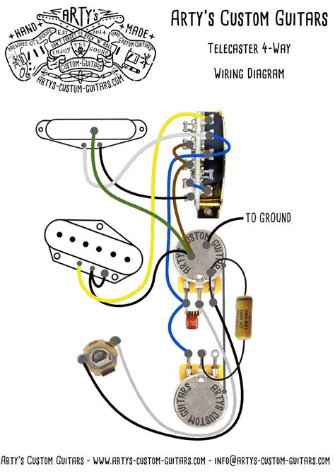 Wiring Diagram 4 Way Telecaster Artys Custom Fender Esquire
