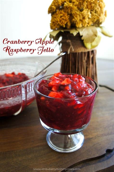 Cranberry jello salad for your thanksgiving dinner 29 29. Cranberry Raspberry Apple Jello - a new twist on a classic Thanksgiving side! | Apple cranberry ...