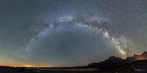 Wallpaper Night Sky Stars Milky Way Atmosphere Canada Panorama