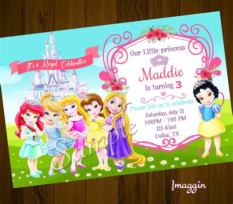 Little Princess Invite Princess Invitations Princess Birthday Party