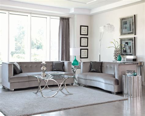 Silver Living Room Set