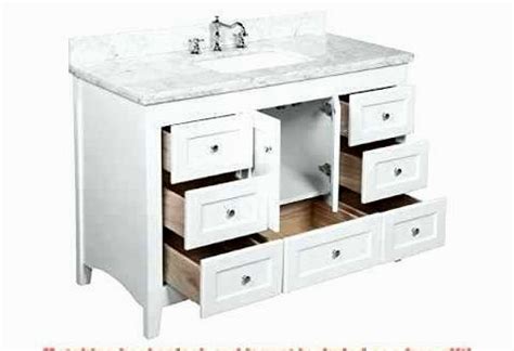Wigington bathroom vanity features a durable mdf and particleboard frame with smooth walnut grain laminate, four tapered wood legs, and adjustable. Wonderful 52 Inch Bathroom Vanity Picture - Home Sweet ...