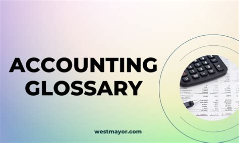 Accounting Glossary Westmayor