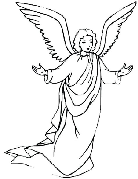Digital coloring page boho angel woman for adults. Angel Gabriel Coloring Page at GetColorings.com | Free ...