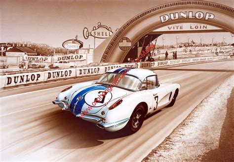 Va68 Corvette C1 Le Mans 1960 Orpheograff Editions Dart