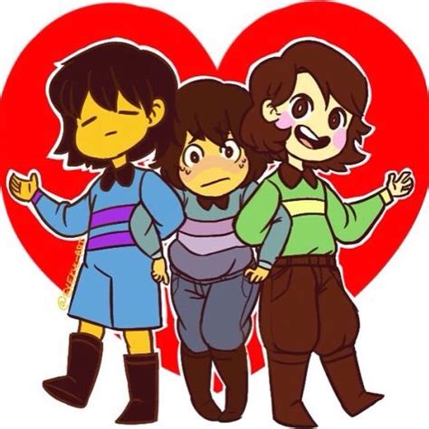 Frisk Chisk And Chara Undertale Amino
