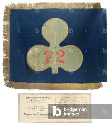 Image Of Guide Flag Of The 72nd Pennsylvania Regiments