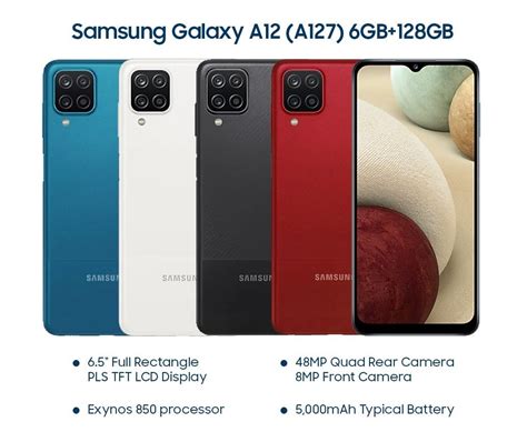 Samsung Galaxy A12 4g A125 6gb Ram 128gb Rom Xcm