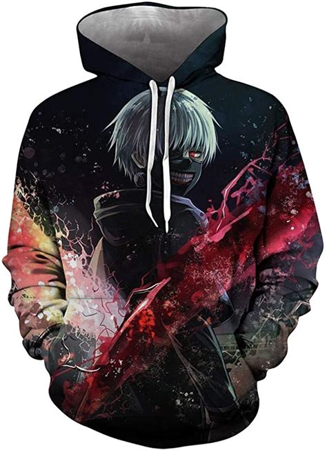 Sudadera Con Capucha De Anime Japonés Tokyo Ghoul Sudadera Con Capucha