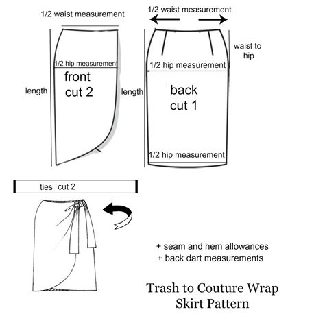 Diy Linen Tulip Wrap Skirt Skirt Patterns Sewing Wrap Skirt Pattern