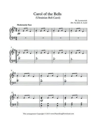 In order to continue read the entire music sheet of carol of the bells for violin you need to signup, download music sheet notes in pdf format also available for offline reading. Carol of the Bells Free Piano Music | Sheet music, Christmas piano, Christmas piano sheet music