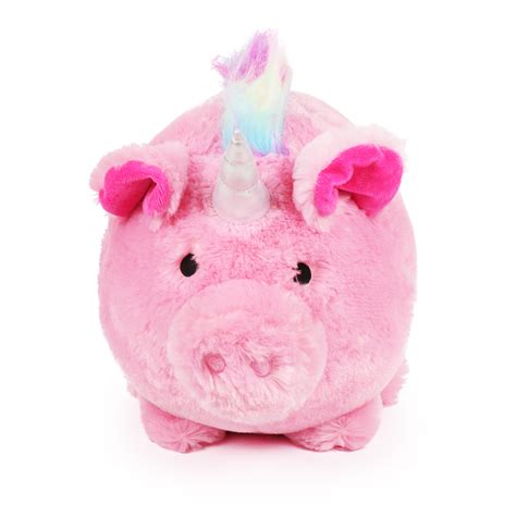 Pink Unicorn Plush Piggy Bank Plastic Coin Bank T For Baptism