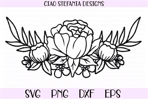 Flower Wreath Svg File Free Svg Cut Files Svgfly Images For Crafts