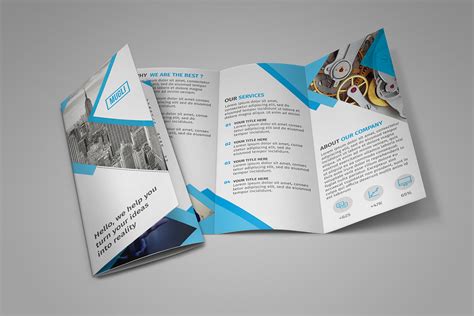 Tri Fold Brochure Template Free Psd Printable Templates