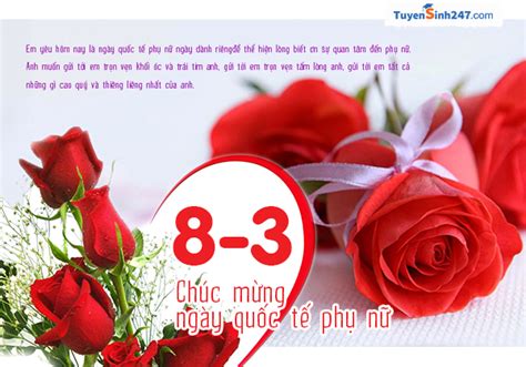 Đăng status chúc mừng 8/3 hay tặng mẹ cũng là cách giúp bạn thể hiện được tình cảm, sự quan tâm và biết ơn của mình với mẹ. Thiệp 8/3 chúc mừng ngày Quốc tế phụ nữ đẹp nhất