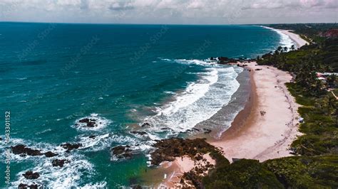 Praia Paisagem Paradisíaca Tropical Verão Tambaba Nordeste Paraíba
