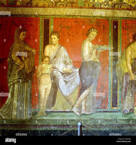 Wall Painting From Pompeii 1st Century Ad Hi Res Stock Photography And