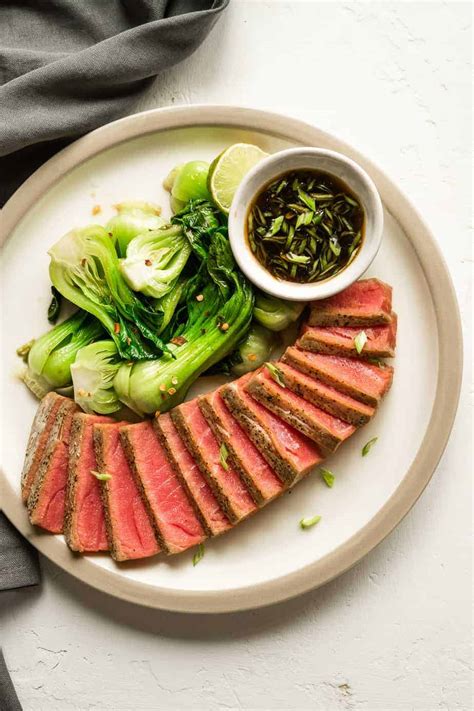 Air Fryer Tuna Steaks Recipe Fresh Or Frozen Enjoy Clean Eating