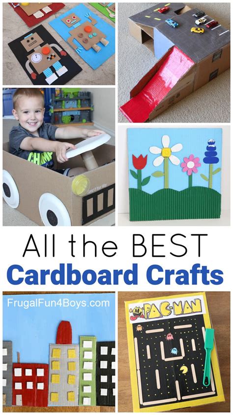The Best Cardboard Crafts Toys And Art Frugal Fun For Boys And