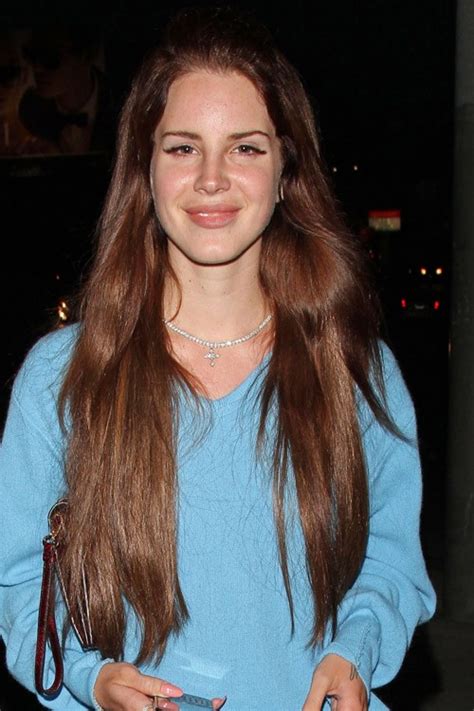 Lana Del Rey Straight Auburn Pompadour Hairstyle Steal Her Style