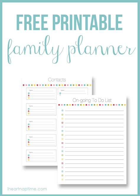 Updated at july 23, 2006 by mediabee. Free Printable Family Planner | Free Homeschool Deals