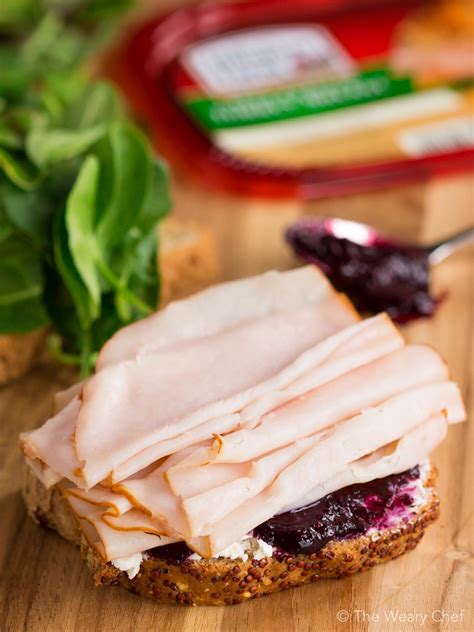 Turkey Sandwich With Goat Cheese And Jam The Weary Chef