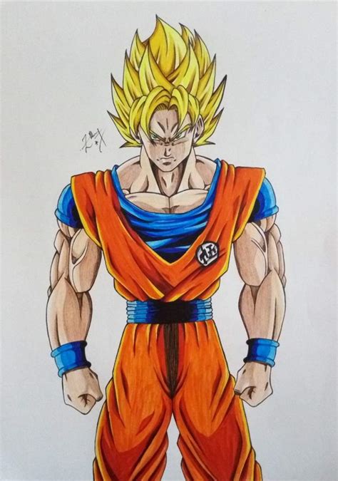 Re Drawing Goku Super Saiyan Qanda •a Little Blog About My Journey As