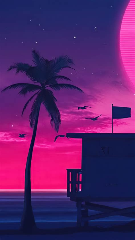 640x1136 Beach Retro Wave Iphone 55c5sse Ipod Touch Wallpaper Hd