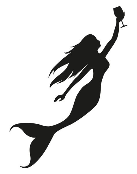 Mermaid Silhouette Png Clip Art Mermaid Drawings Mermaid Images My