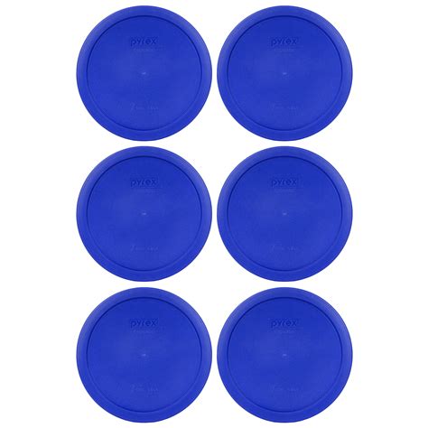 Pyrex Replacement Lid 7402-PC Cadet Blue Round Cover 6-Pack for Pyrex ...